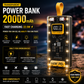 Transparent 20000mAh Fast Charging Power Bank – with Emergency LED Light