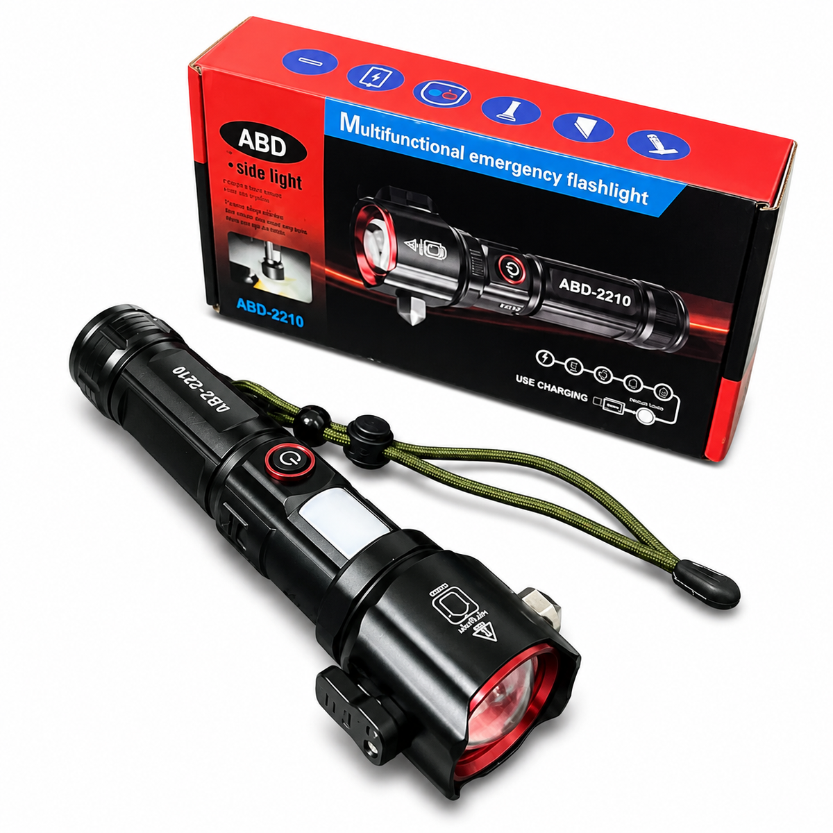 5 in 1 Multifunctional Emergency Flashlight